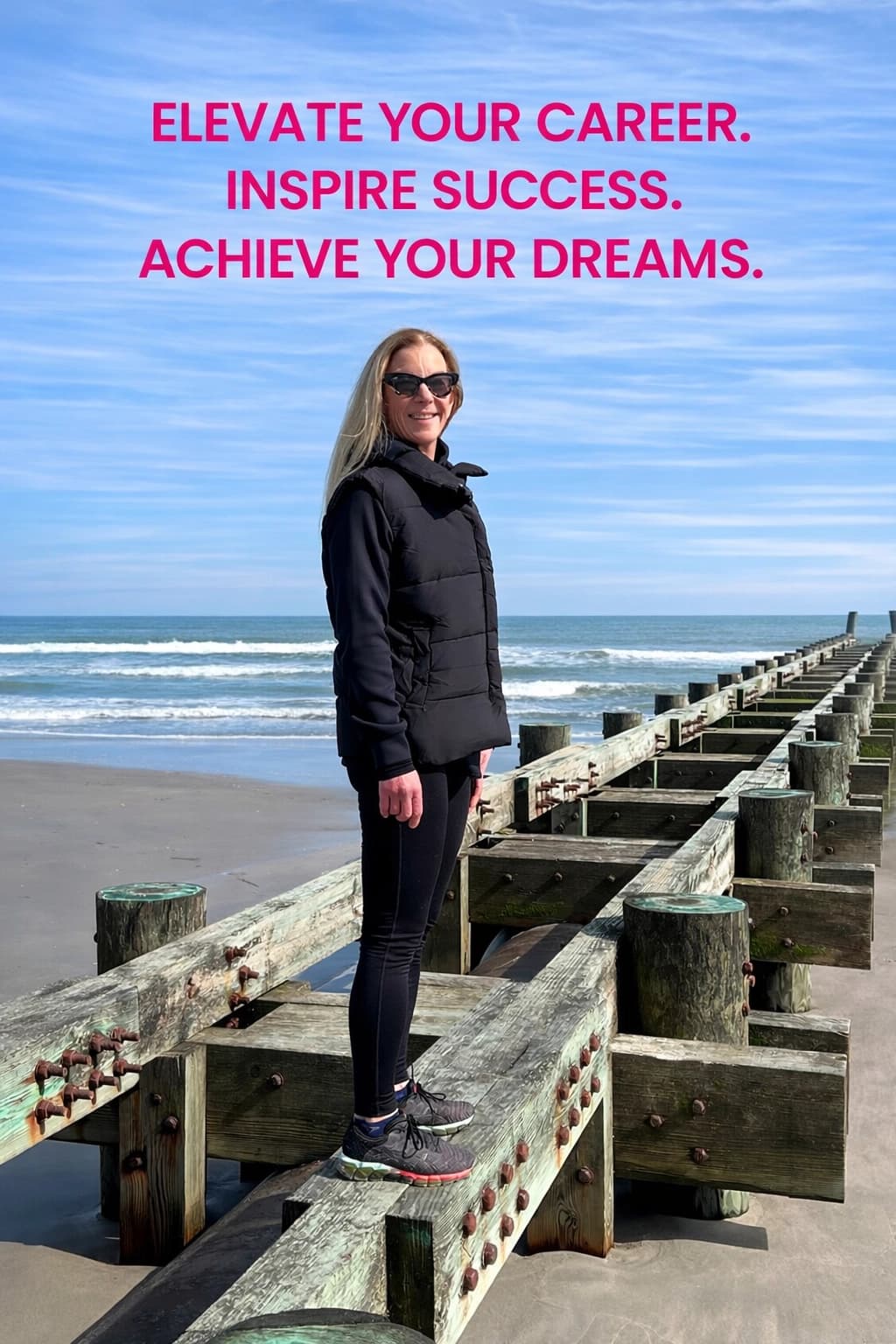 Gwen Silverstein at the beach